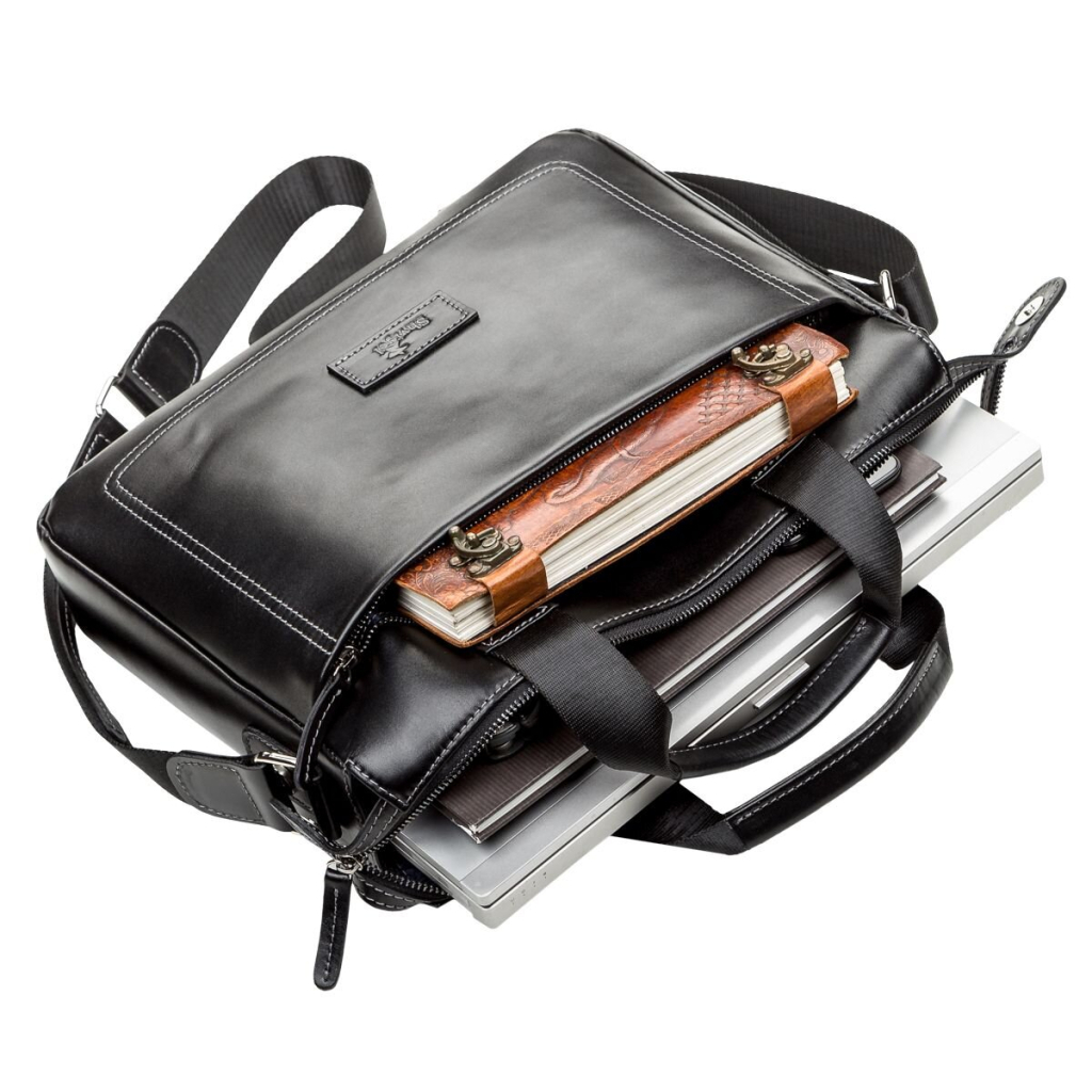 Сумка Shvigel Шкіряна Чорна (11107) - зображення 6