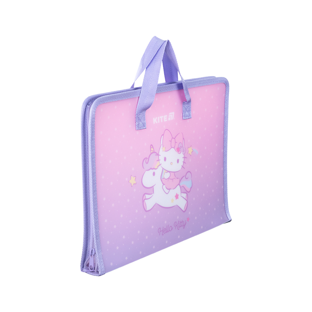 Папка - портфель Kite на блискавці A4 Hello Kitty, 1 відділення (HK25-202-1) - изображение 3