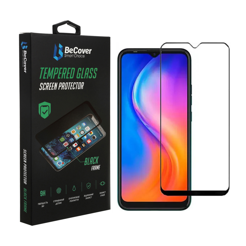 Скло захисне BeCover Blackview A70 Black (707902) - зображення 1