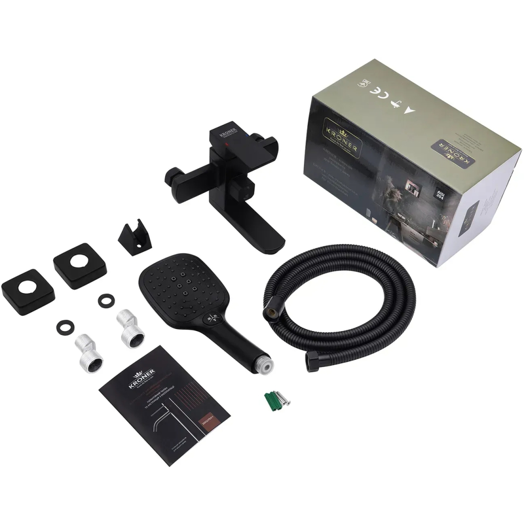 Змішувач Kroner Edelstahl Kubus-SCH010 + змішувач Edelstahl Kubus-SCH060 (CVS30160) - изображение 9