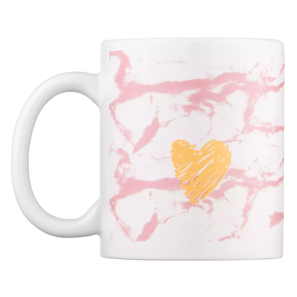 Чашка Ardesto Hello, 330мл, кераміка, біло-рожева (AR3048WP) - зображення 3