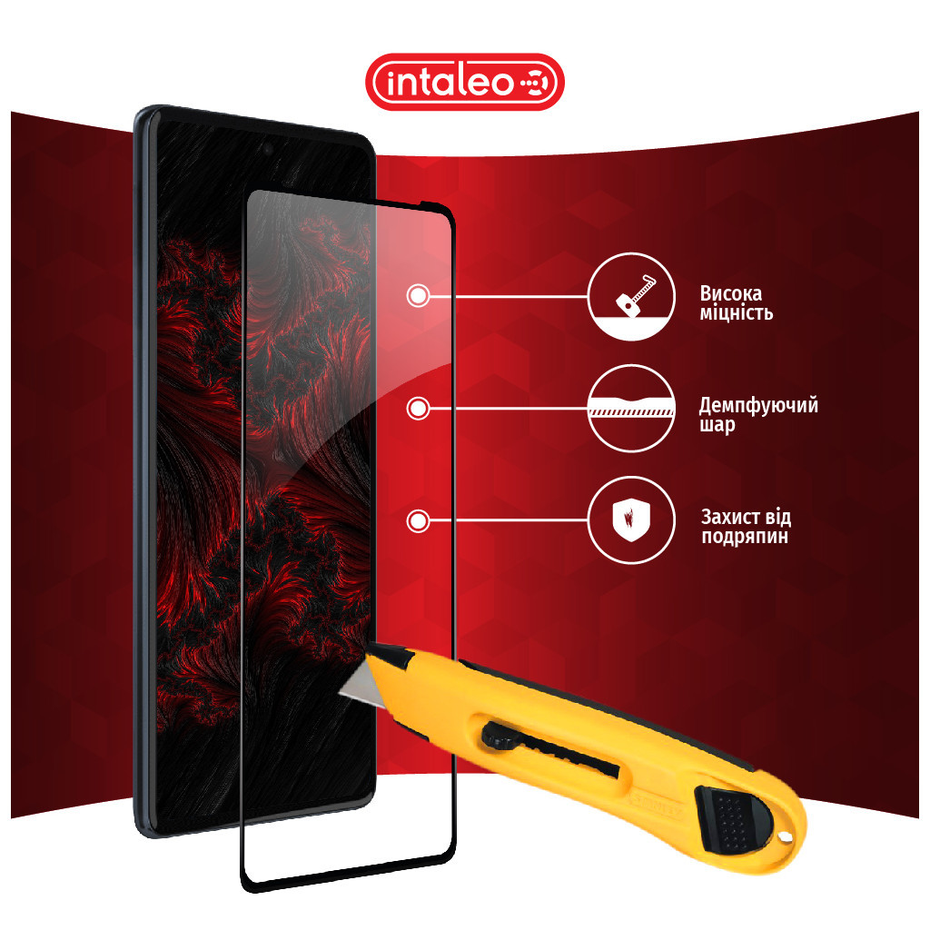 Скло захисне Intaleo Full Glue MOTO EDGE 30 Pro 5G (1283126528576) - зображення 5
