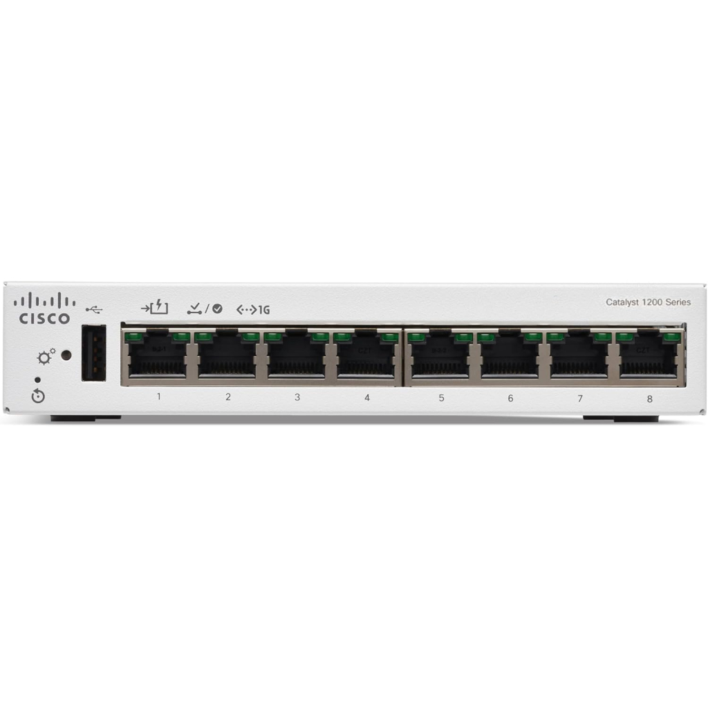 Комутатор мережевий Cisco C1200-8T-D - зображення 2