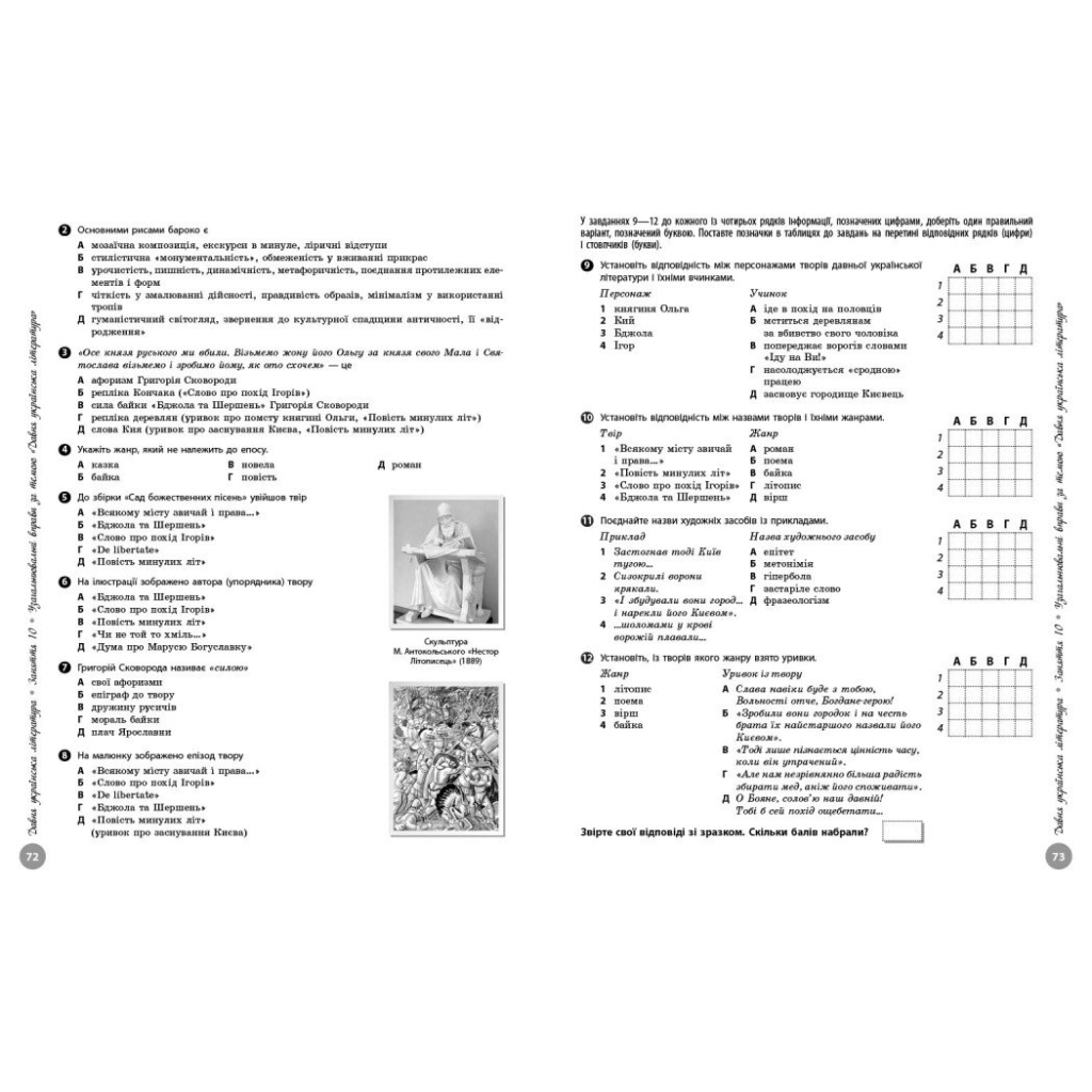 Навчальний довідник НМТ 2026. Українська література - Ю.О. Гарюнова, З.Р. Тищенко, І.М. Літвінова, С.Г. Бутко Ранок (9786170999764) - зображення 4