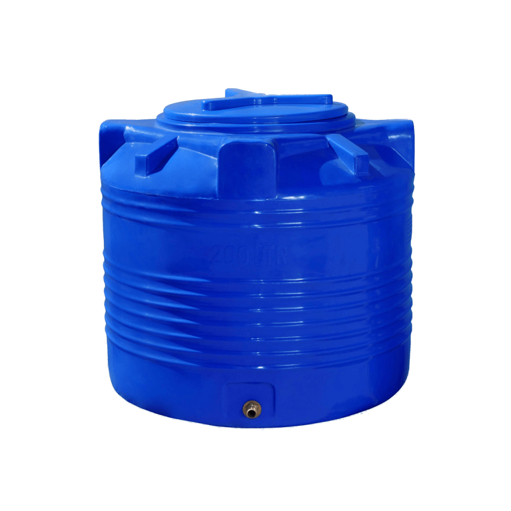 Ємність для води Рото Європласт вертикальна харчова 200 л синя (56) - зображення 1