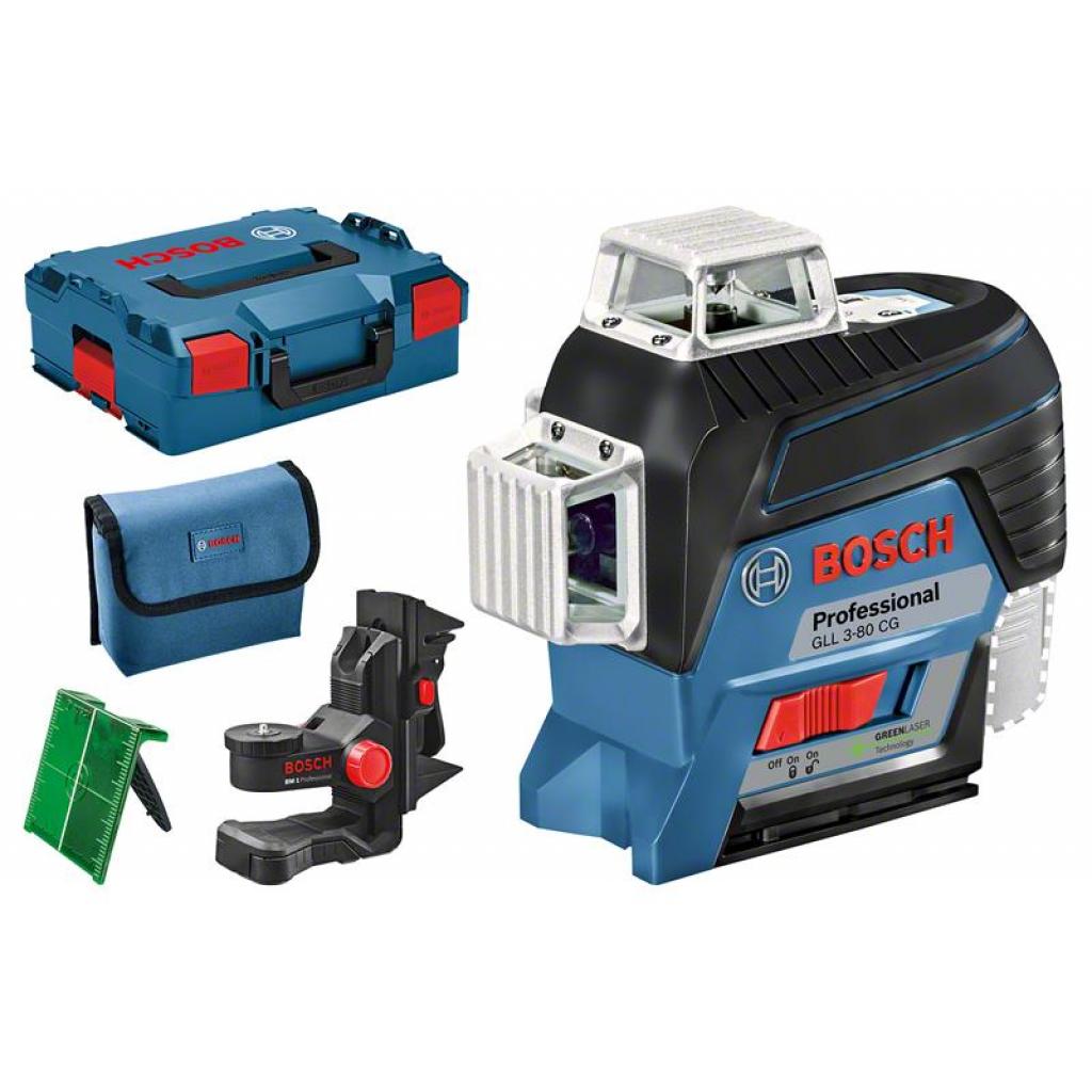Лазерний нівелір Bosch GLL 3-80 CG (12 V)+ BM 1 + L-Boxx (0.601.063.T00) - зображення 7