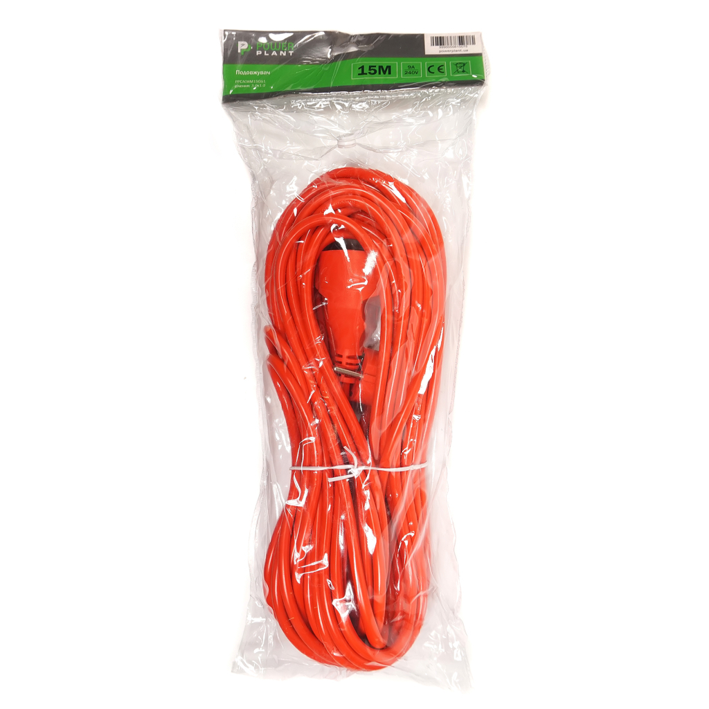 Мережевий подовжувач PowerPlant JY-3024/15 15м (PPCA08M150S1) - зображення 4