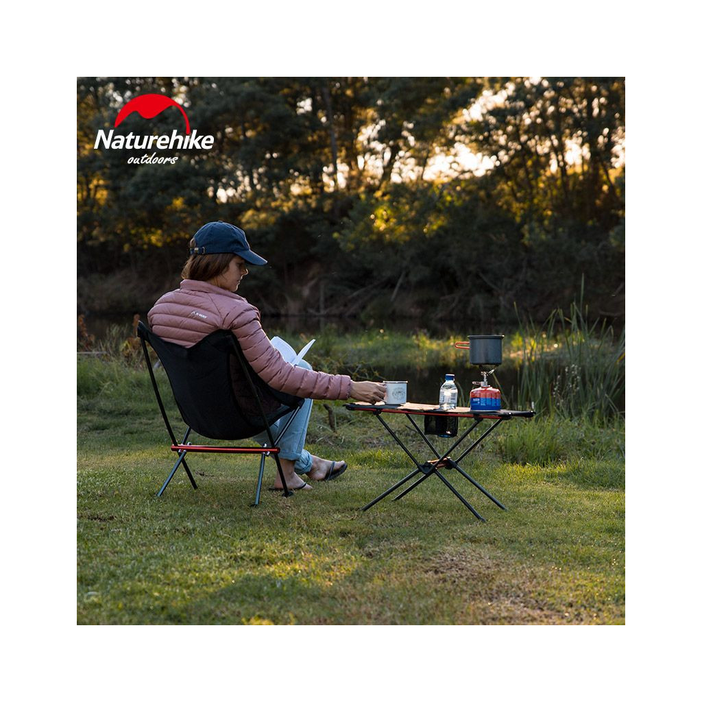 Туристичний стіл Naturehike полегшений NH19Z027-Z сітка/алюміній чорний (6927595736777) - зображення 3