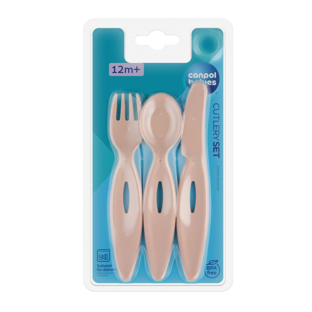 Набір дитячого посуду Lovi столові прибори (виделканіжложка) - рожеві (31/418_pin) - зображення 3