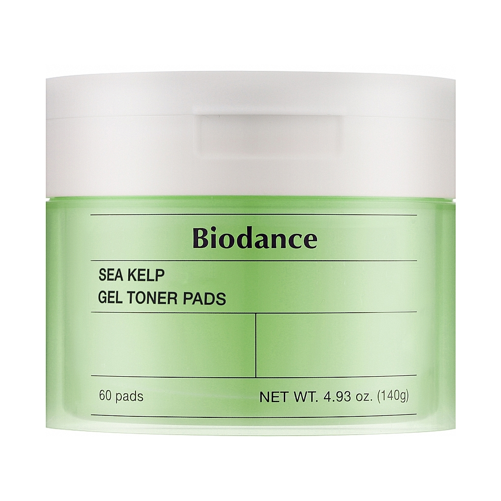 Патчі для обличчя Biodance Sea Kelp Gel Toner Pads 60 шт. (8809891183678) - изображение 1