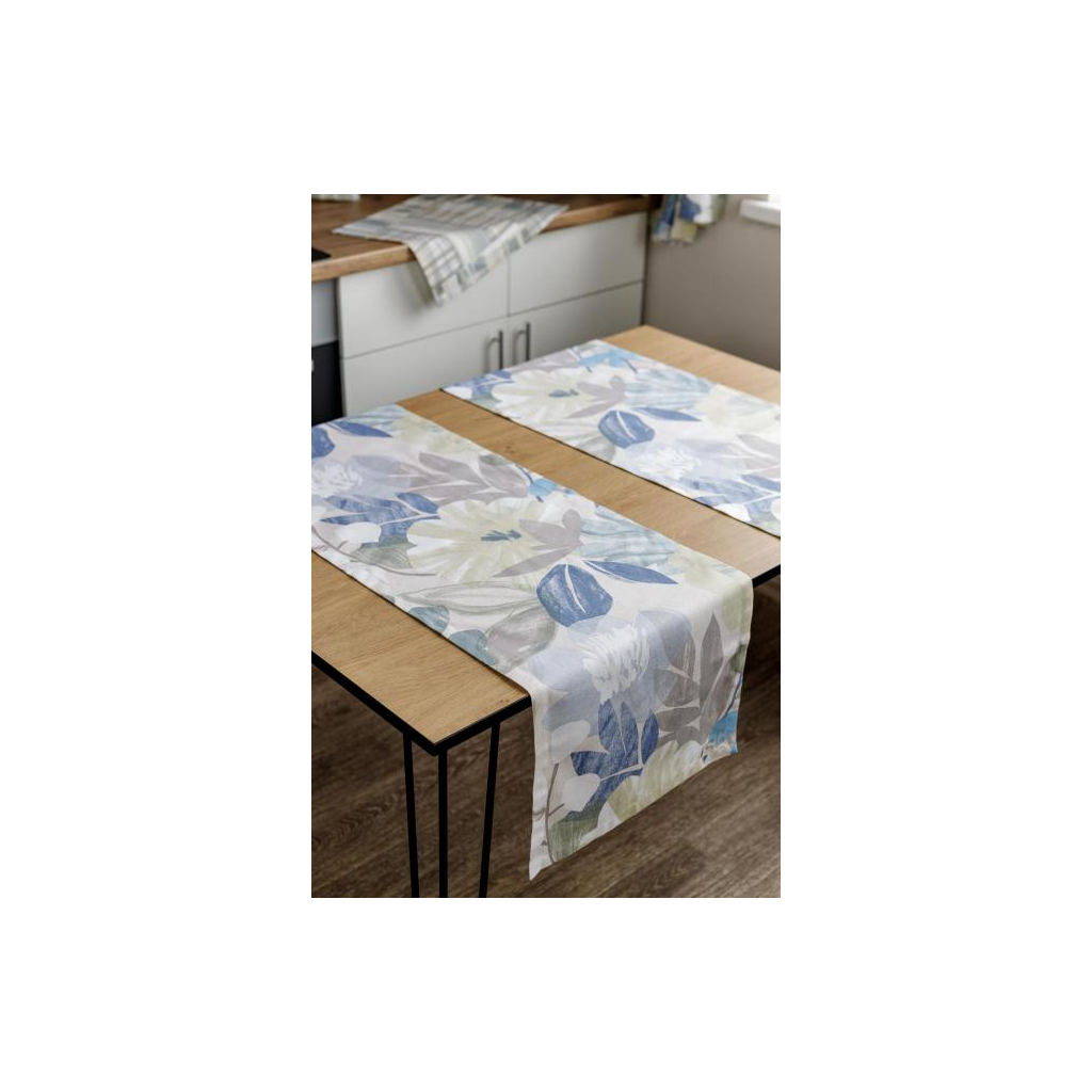 Доріжка на стіл Прованс Блакитні Квіти 140х40 см (4823093449626) - зображення 3