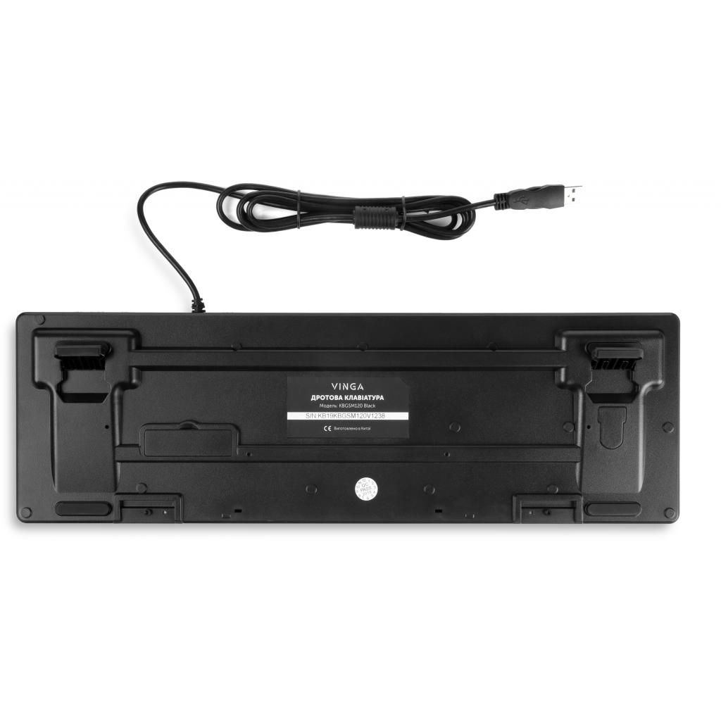 Клавіатура Vinga KBGSM120 Black - зображення 3