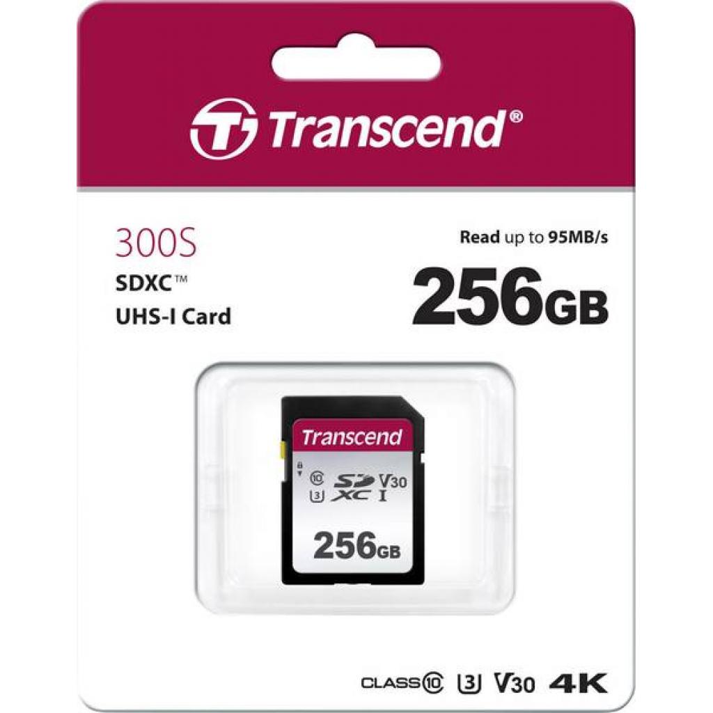 Карта пам'яті Transcend 256GB SDXC class 10 UHS-I (TS256GSDC300S) - зображення 2