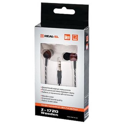Навушники REAL-EL Z-1720 Wooden - зображення 4