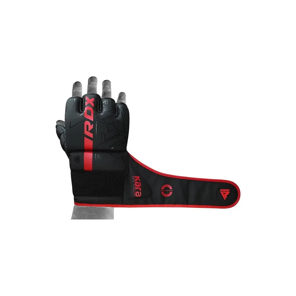 Рукавички для MMA RDX F6 Kara Matte Red Plus S/M (GSR-F6MR-S/M+) - зображення 4