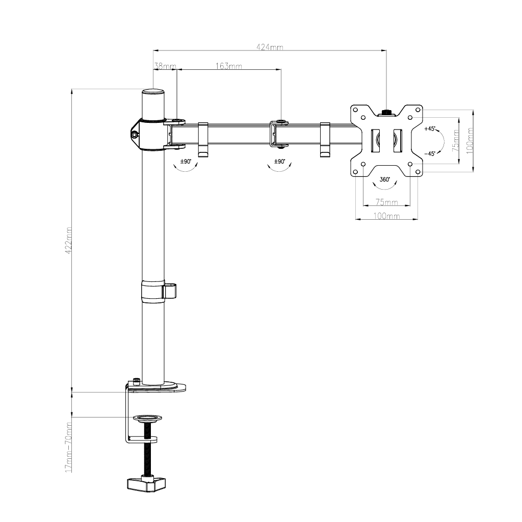 Кронштейн Vinga TD32-1051 - зображення 7