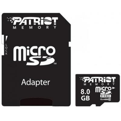 Карта пам'яті Patriot 8GB microSD class 10 UHS-I (PSF8GMCSDHC10) - зображення 1