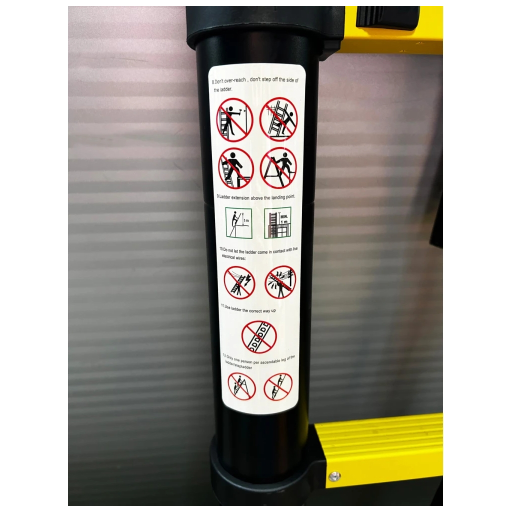 Драбина GTM телескопічна 9сх. 2,6м (KME1026Y/881026) - изображение 3