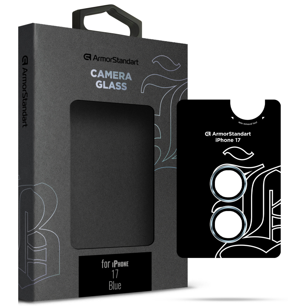 Скло захисне Armorstandart for Camera Supreme BI Apple iPhone 17 Blue (ARM86445) - зображення 1