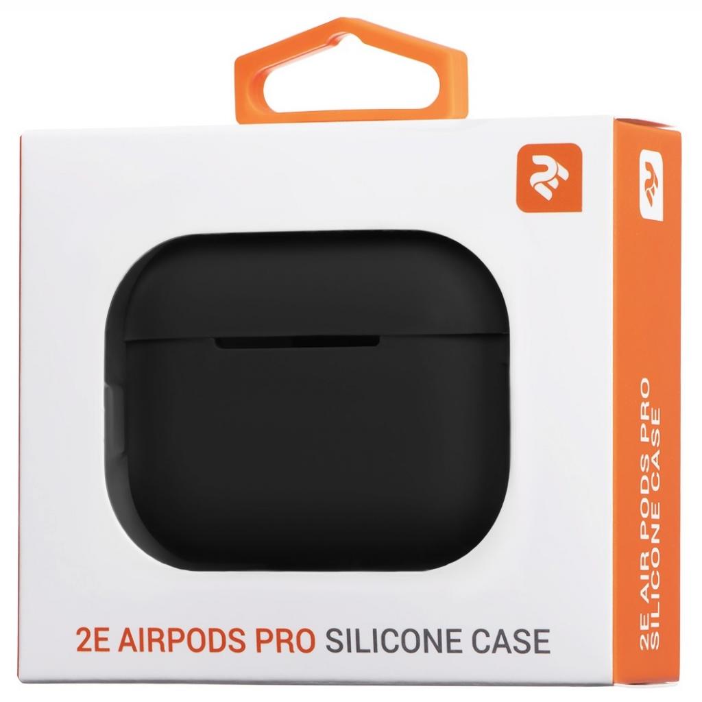 Чохол для навушників 2E для Apple AirPods Pro Pure Color Silicone 2.5 мм Black (2E-PODSPR-IBPCS-2.5-BK) - зображення 4
