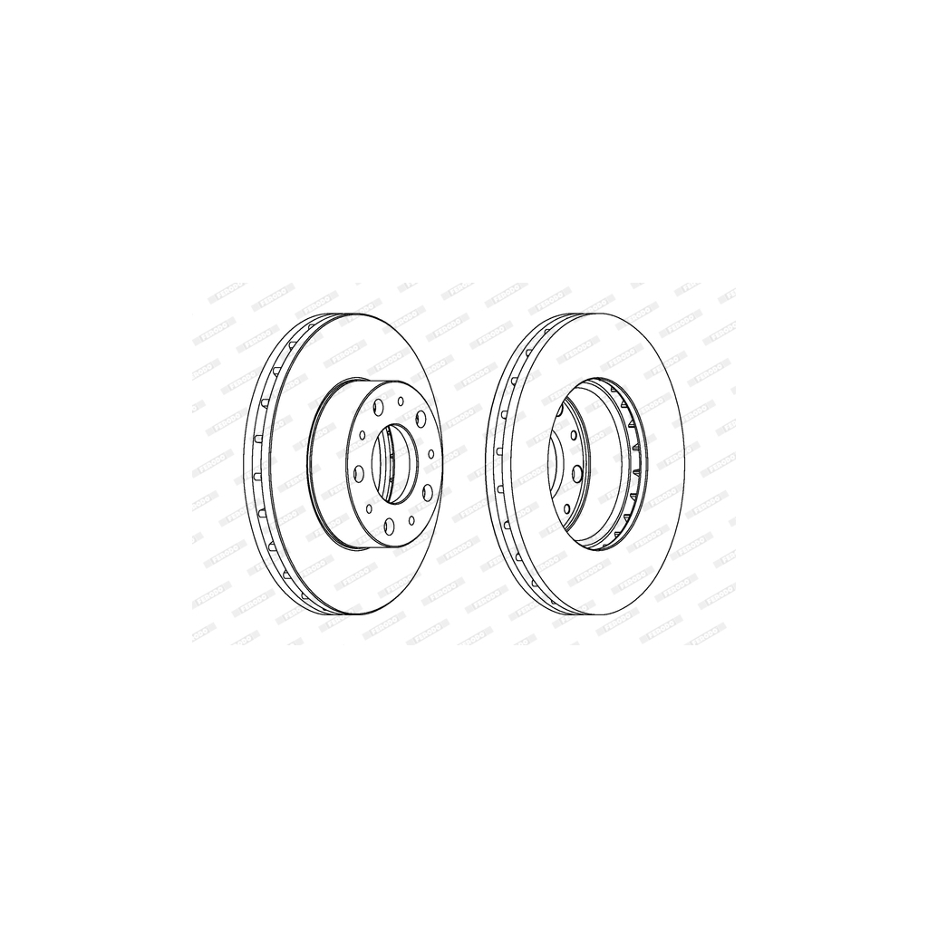 Гальмівний диск FERODO DDF1800 - зображення 1