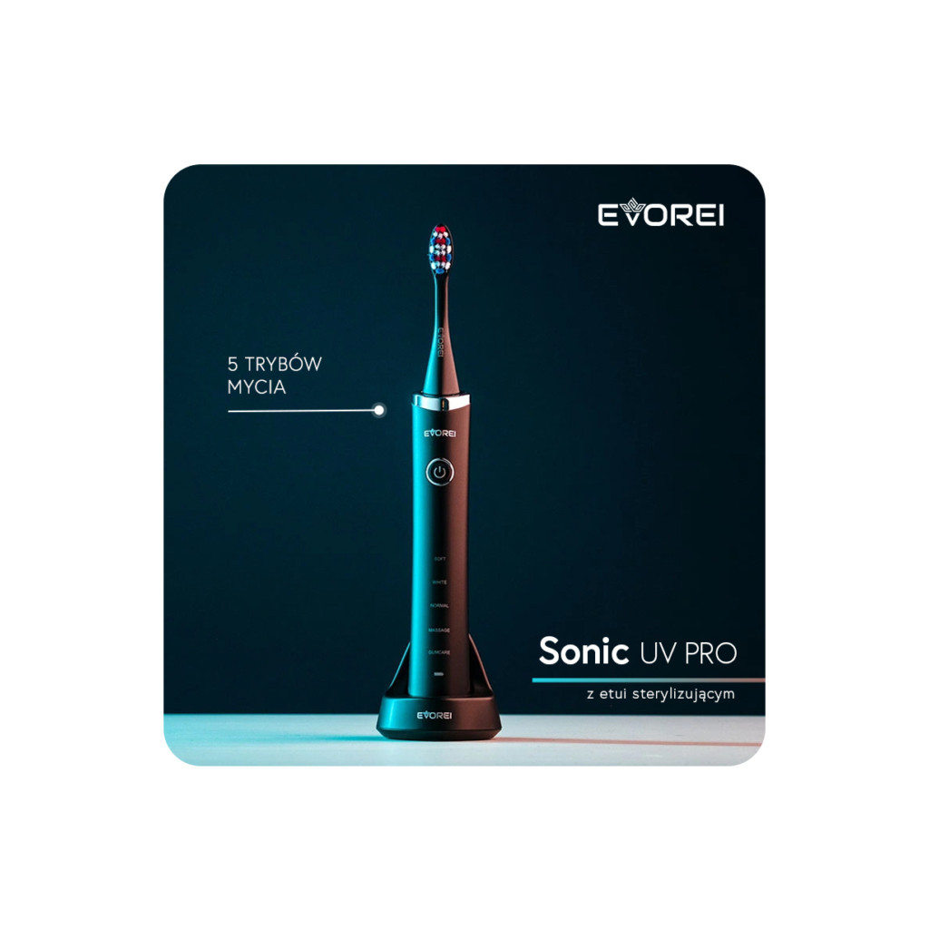 Електрична зубна щітка Evorei SONIC UV PRO SONIC TOOTH BRUSH (592479671901) - зображення 6