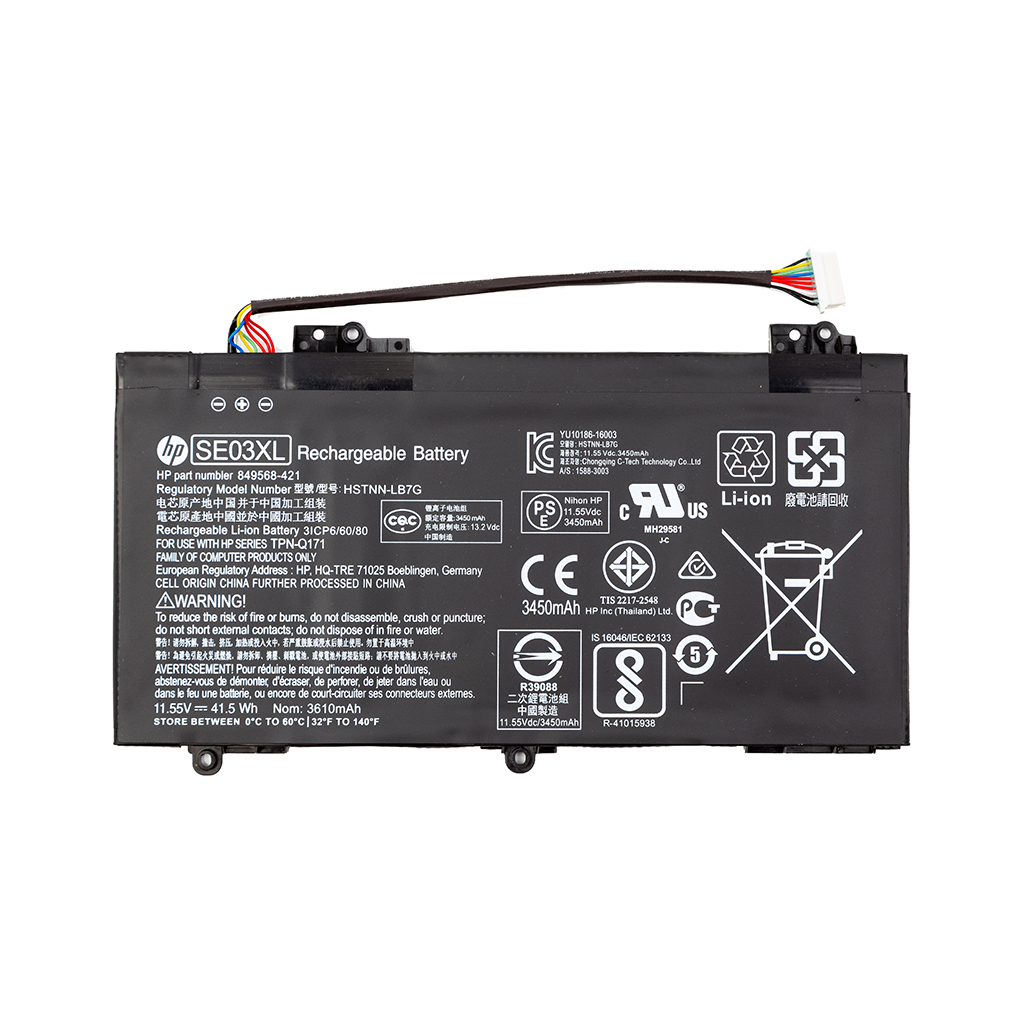 Акумулятор до ноутбука HP Pavilion 14-al000 (SE03XL) 11.55V 3450mAh (NB462001) - зображення 1