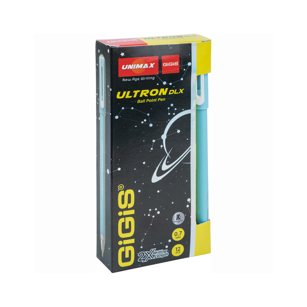 Ручка кулькова Unimax Ultron DLX 2х, синя (UX-149-02) - зображення 2