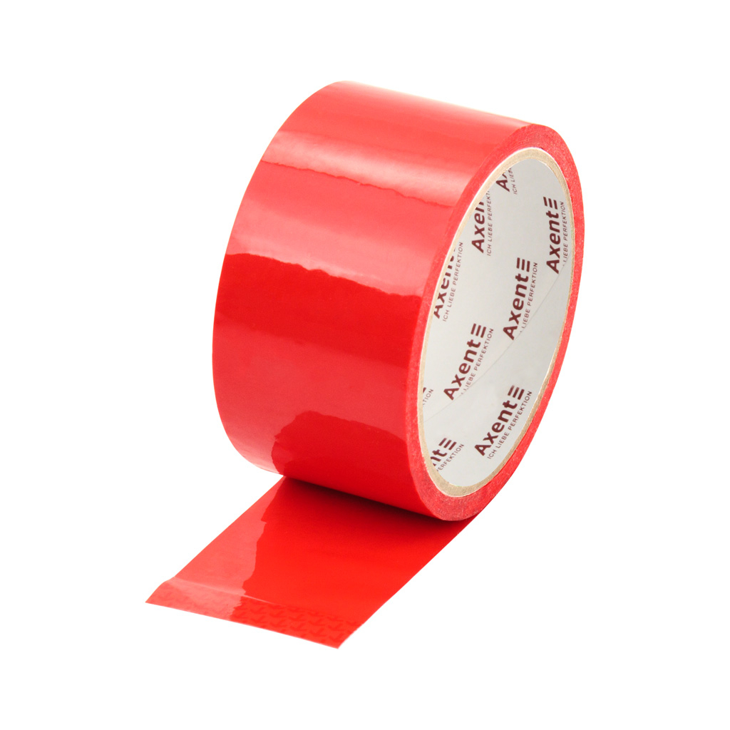 Скотч Axent 48мм х 35м х 40 мкм червоний (3044-06-A) - зображення 1
