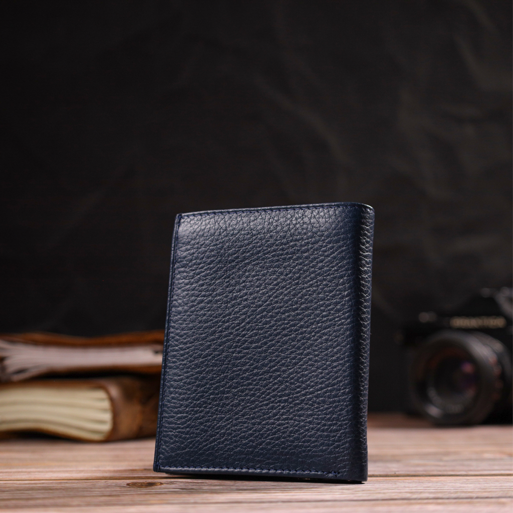 Гаманець Canpellini З натуральної шкіри Флотар Синій (21872) - зображення 9