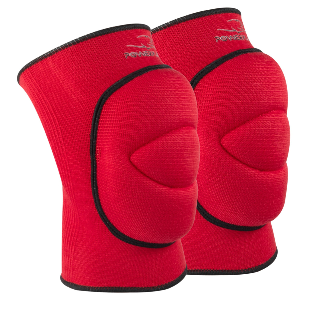 Фіксатор коліна PowerPlay PP-8000 Elastic Knee Support червоні M (PP-8000_Red_M) - зображення 1