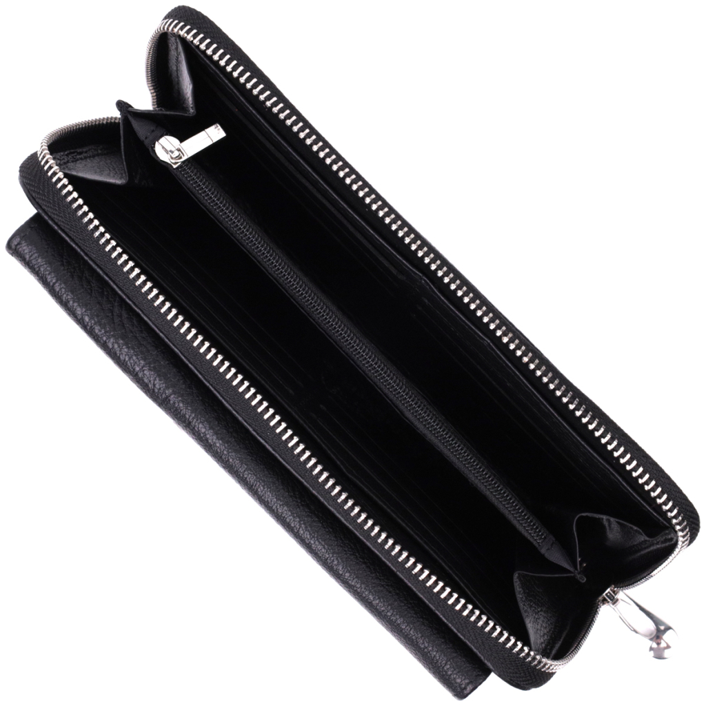 Гаманець ST Leather З натуральної шкіри Чорний (22529) - зображення 6