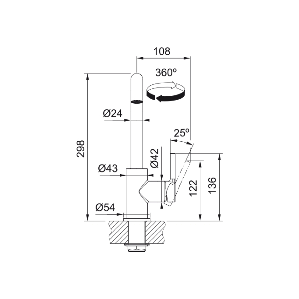Змішувач Franke Lina U (115.0728.473) - зображення 5
