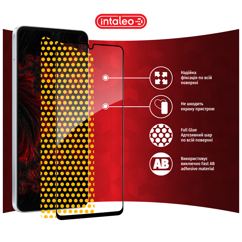 Скло захисне Intaleo Full Glue Samsung A06 5G Black (1283126613012) - зображення 7
