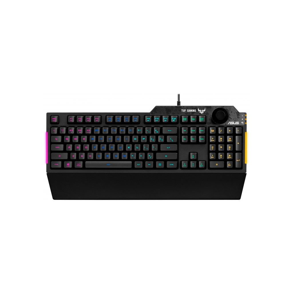 Клавіатура ASUS TUF Gaming K1 USB UA Black (90MP01X0-BKMA00) - зображення 1