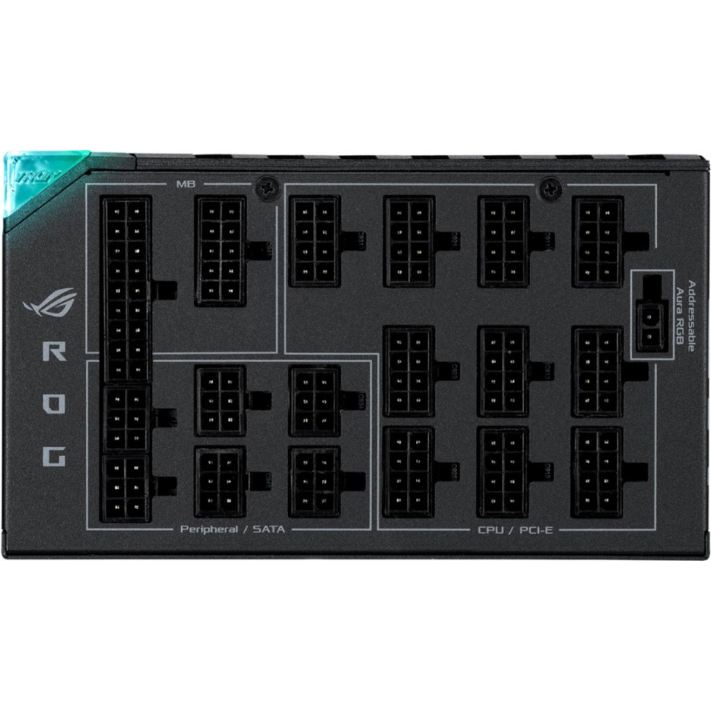 Блок живлення ASUS 1600W ROG THOR (ROG-THOR-1600T-GAMING) - изображение 6