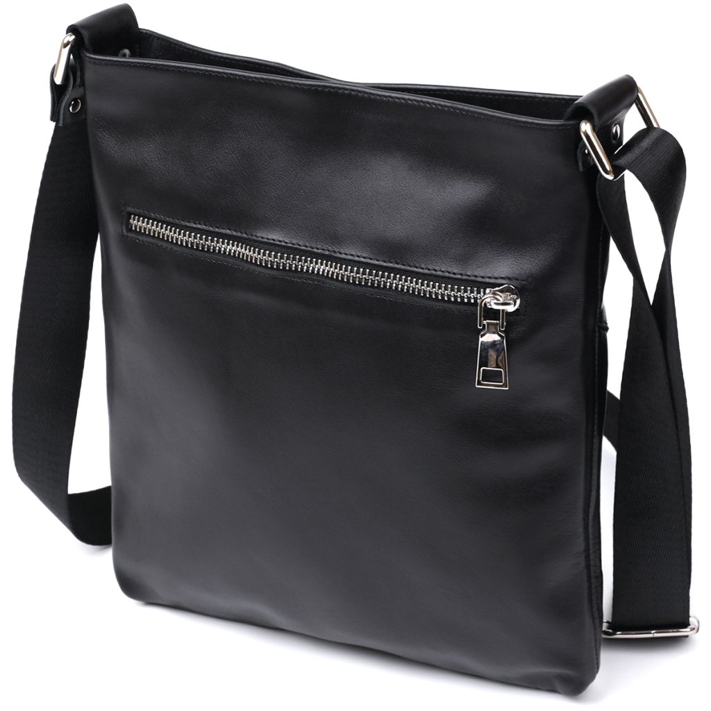 Сумка Shvigel Шкіряна через плече Чорна (11602) - зображення 2