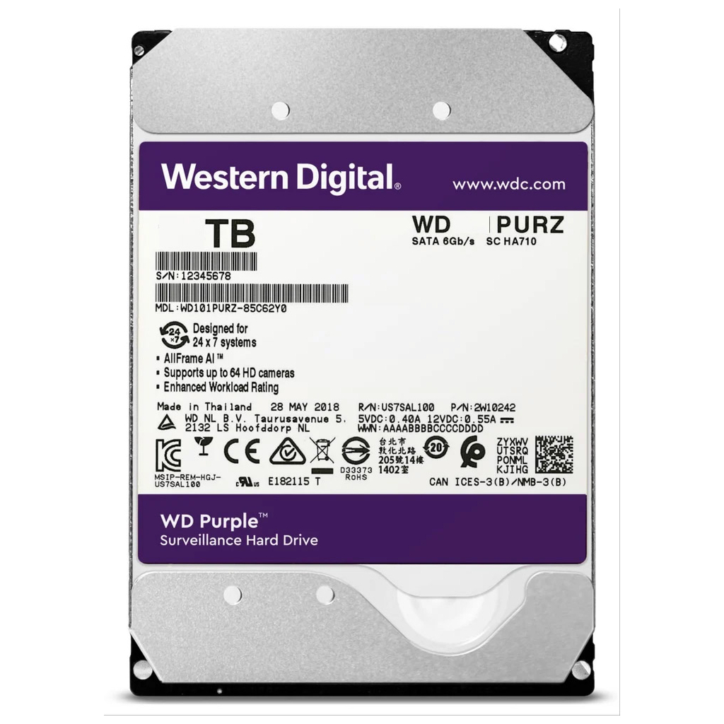 Жорсткий диск 3.5" 18TB WD (WD181PURZ) - зображення 1