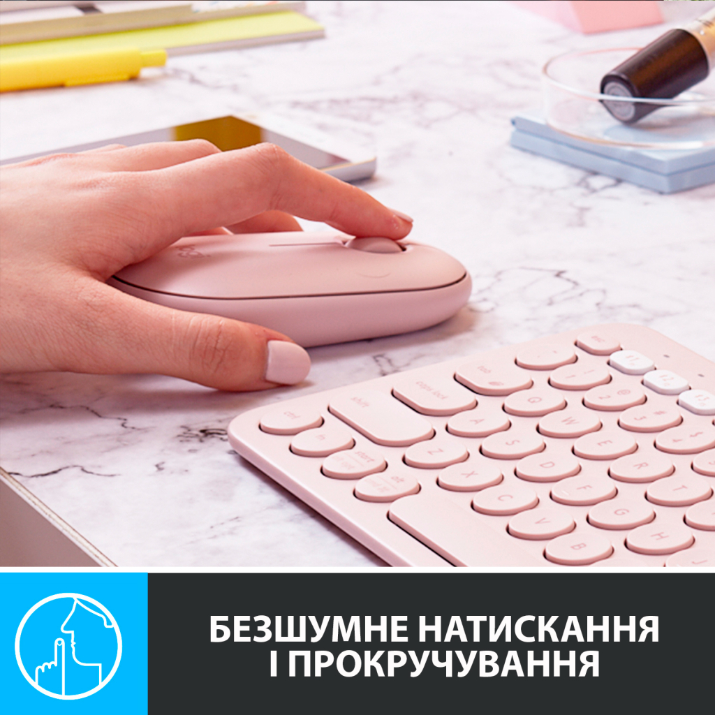 Мишка Logitech M350 Wireless Rose (910-005717) - зображення 3