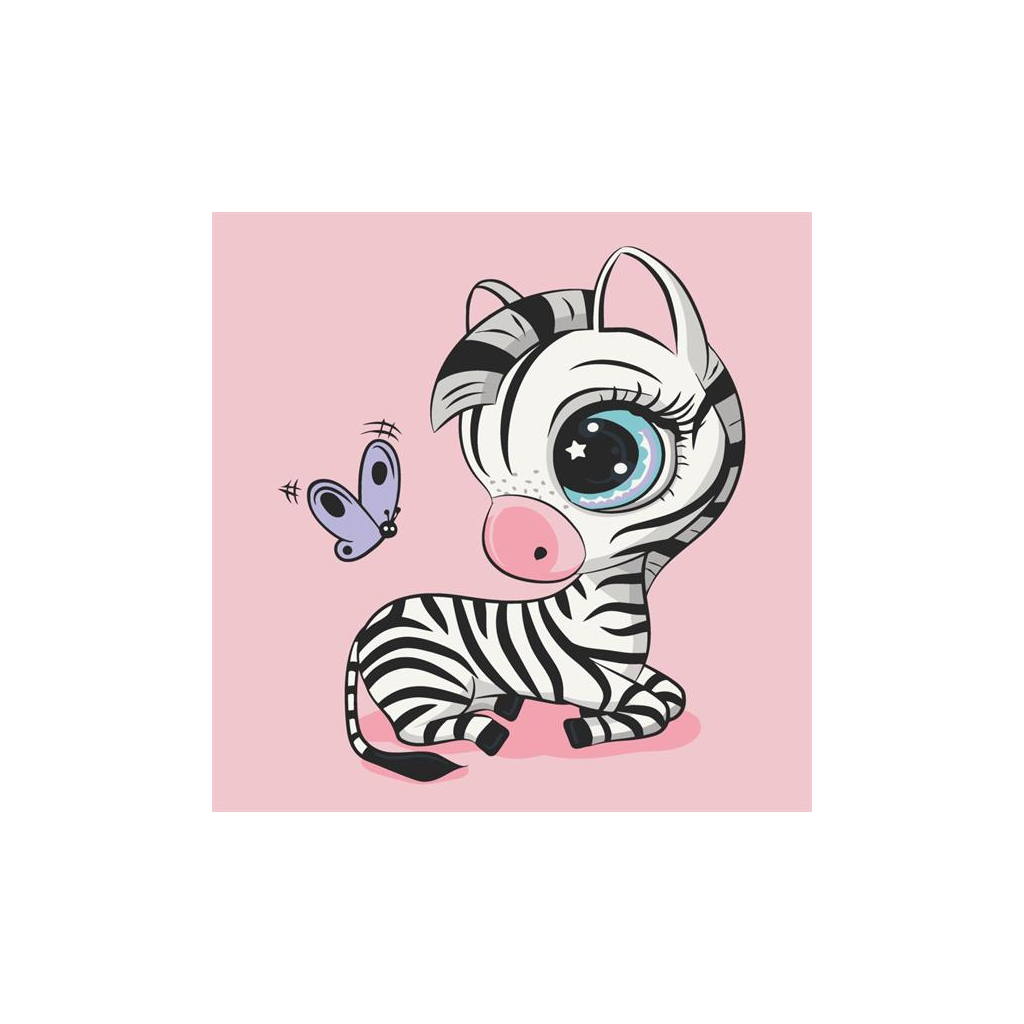 Картина по номерам ArtCraft Зебра 30х30 см (15085-AC) - зображення 1