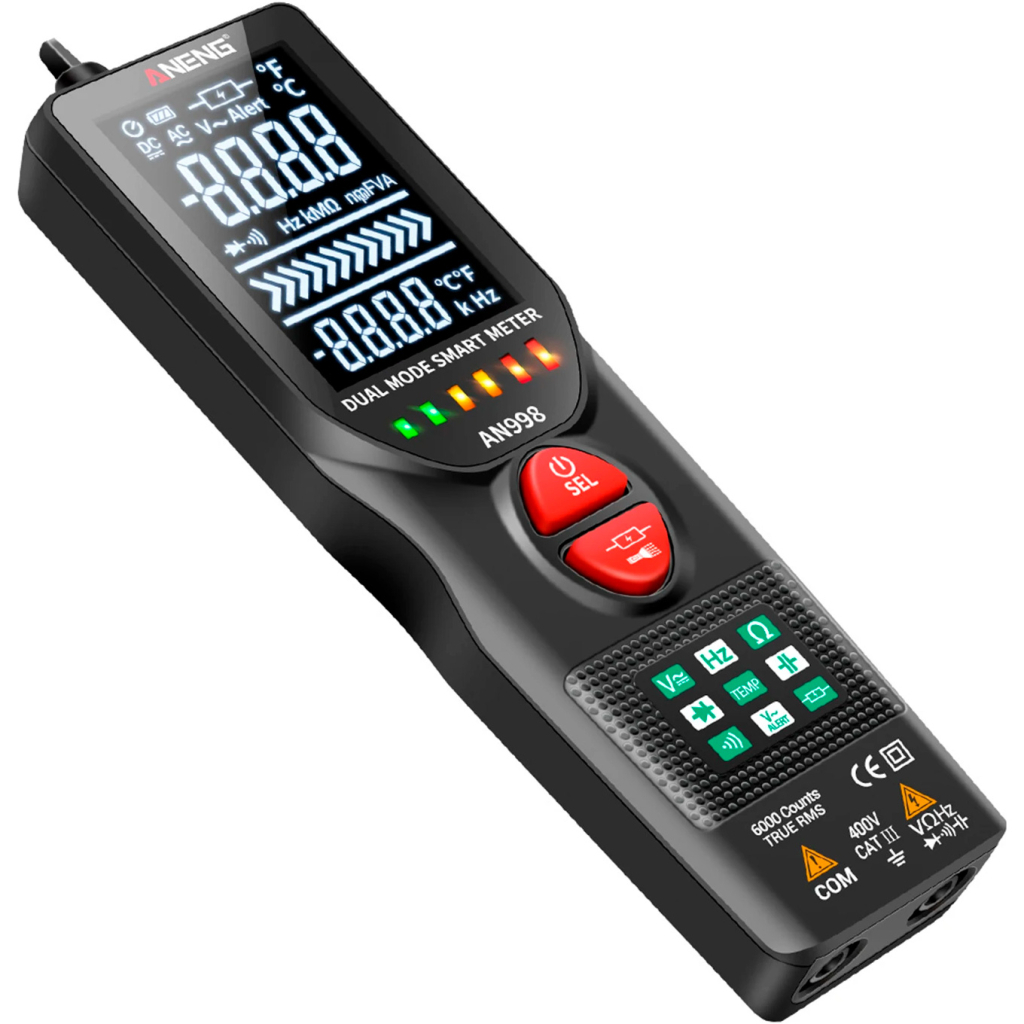 Цифровий мультиметр ANENG AN998, V, A, R, C, T, F (AN998) - зображення 3
