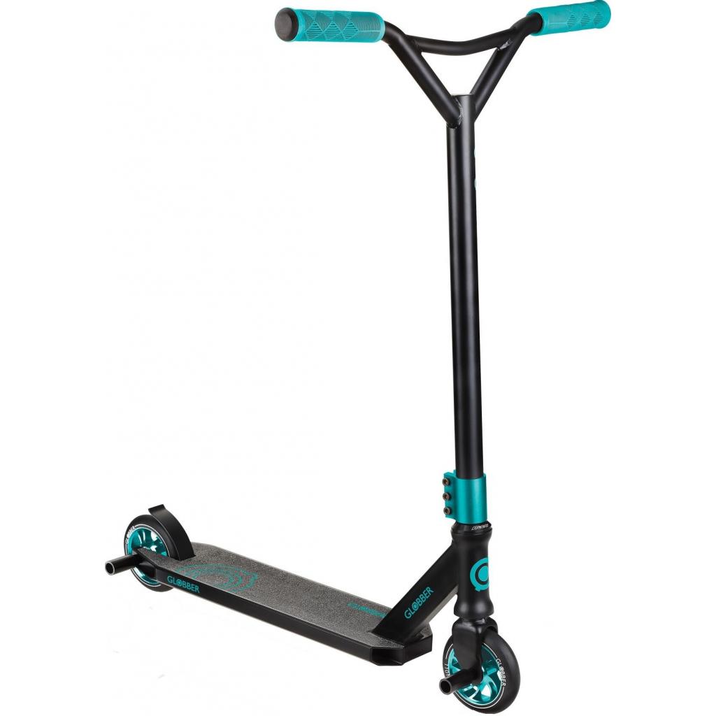 Самокат Globber GS540 Чорно-зелений, трюковий, з пегами (624-009) - зображення 1
