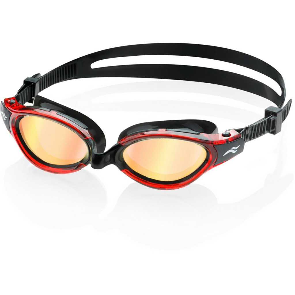 Окуляри для плавання Aqua Speed Triton 2.0 Mirror 283-31 60409 чорний, червоний OSFM (5905718604098) - зображення 1