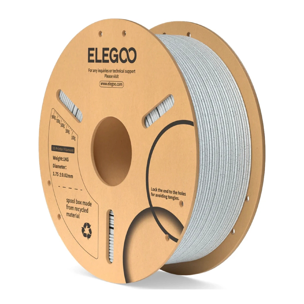 Пластик для 3D-принтера ELEGOO PLA 1кг, 1.75мм, marble (50.203.0113) - зображення 1