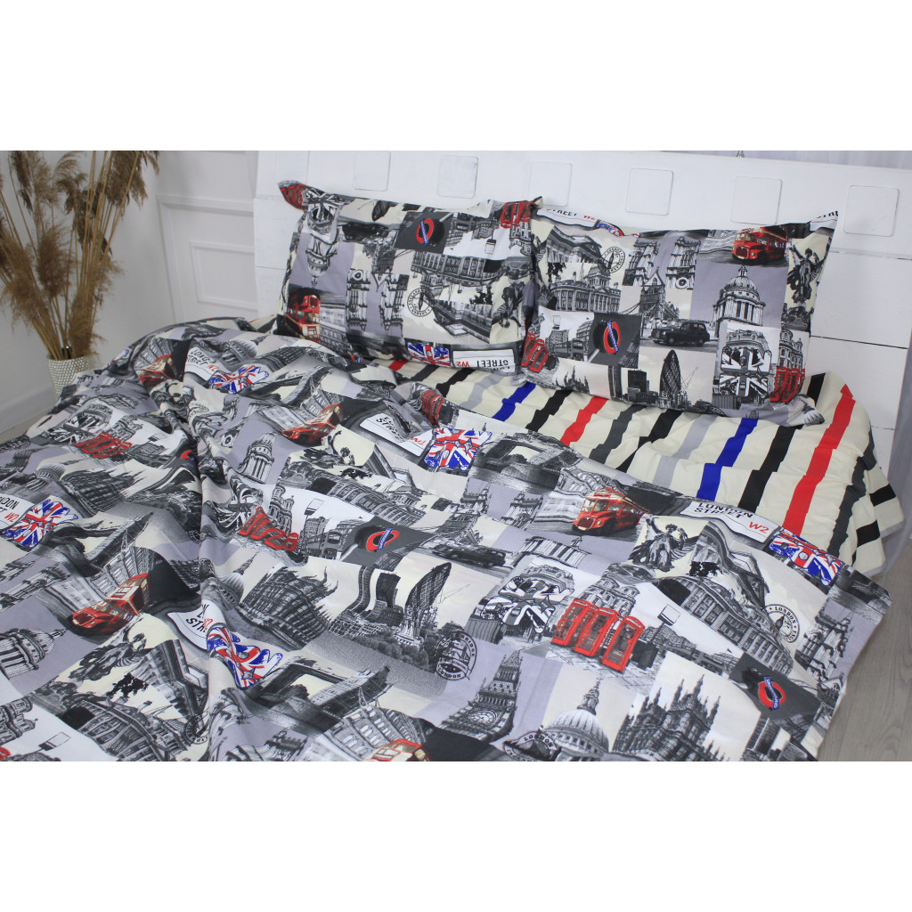 Постільна білизна MirSon Бязь Ranforce Elite 17-0538 London Street 2х160х220 (2200004733265) - зображення 4