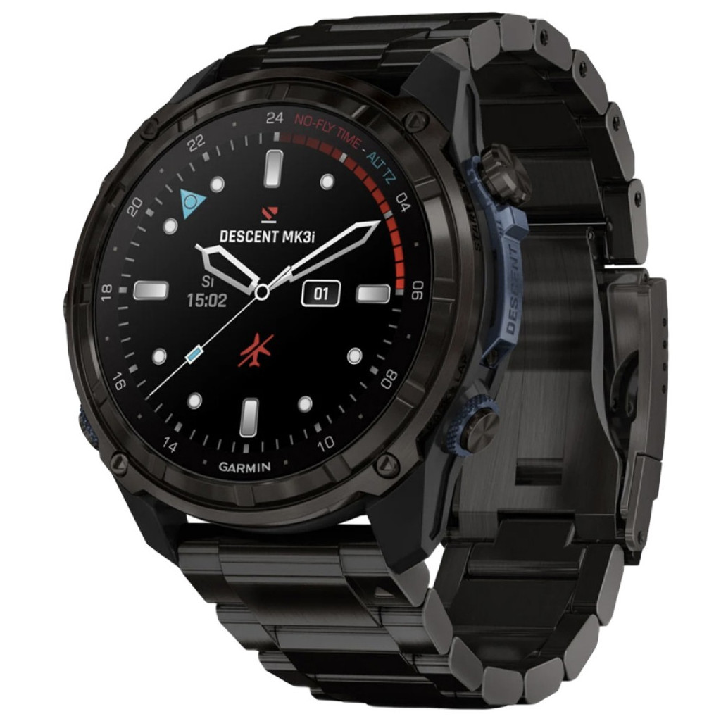 Смарт-годинник Garmin Descent Mk3i, 51mm, Crbn Gry DLC Ti/Ti, Dive Computer, GPS дайвінг комп'ютер (010-02752-14) - зображення 1
