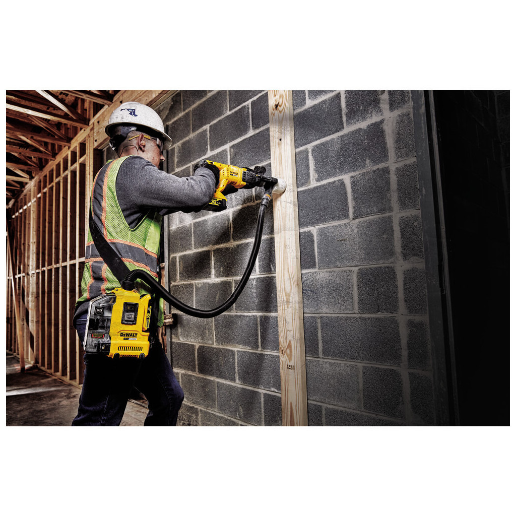 Пилосос будівельний DeWALT 18В XR Li-Ion, HEPA Filter, 1.65 кг, 2Ah (DWH161D1) - зображення 10