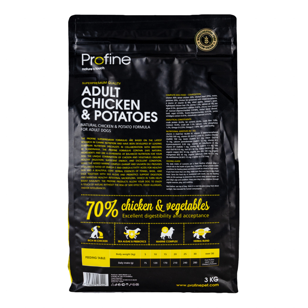 Сухий корм для собак Profine Adult Chicken з куркою та картоплею 3 кг (8595602517442) - зображення 3