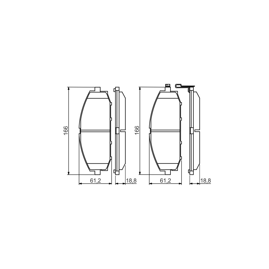 Гальмівні колодки Bosch 0 986 494 560 - зображення 1