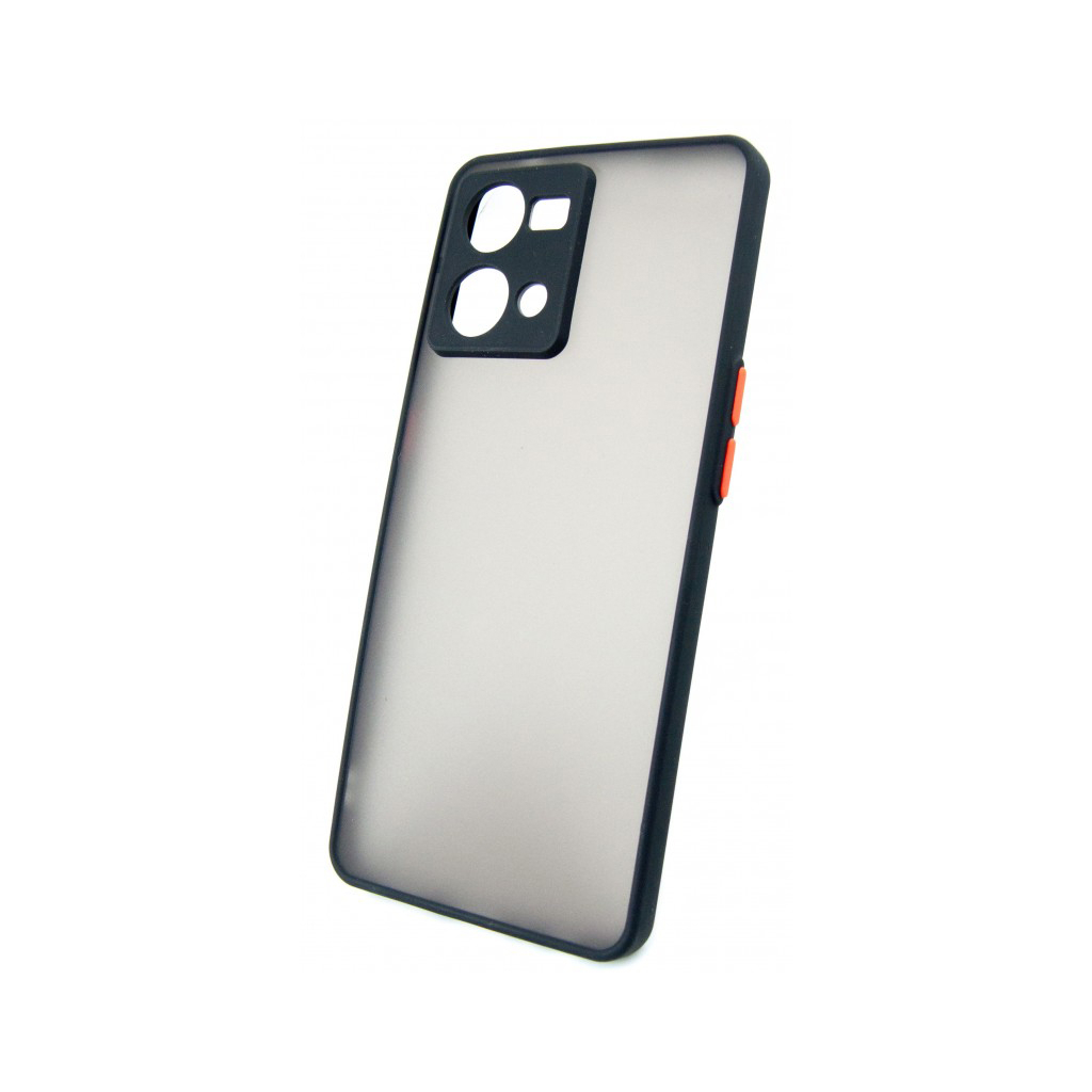 Чохол до мобільного телефона Dengos Matte OPPO Reno 7 (black) (DG-TPU-MATT-111) - зображення 3